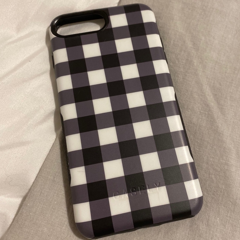 SOLD Buffalo check Casely IPhone 8Plus case.